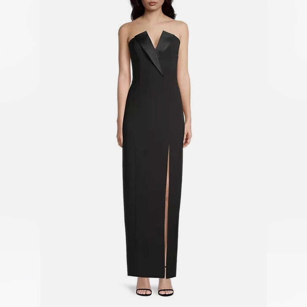 Aidan by Aiden Mattox Strapless Column Gown NWOT